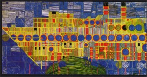 Hundertwasser-Paintings-1959-singender-dampfer-in-ultramarin-III-detail-1