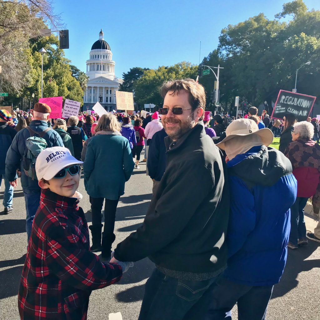 Andy Marching with his Boys